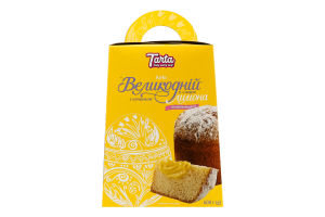 Кекс бездріжджовий з начинкою зі смаком лимона Великодній Tarta к/у 600г