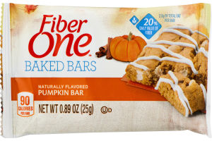 Fiber One Baked Bars Pumkin