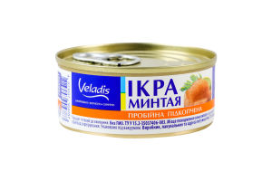 Икра минтая пробойная подкопченная Veladis ж/б 100г