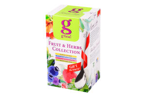 Набір чаїв G'tea! Fruit&Herbs collection 4 види