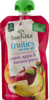 Beech-Nut Stage 2 Fruities On-The-Go Peach, Apple & Banana Puree