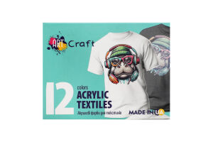 Фарби акрилові Art Craft для текстилю 12кол