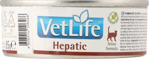 Корм д/котів Vet Life Hepatic при хронічній печінковій недостатності 85г ж/б Farmina