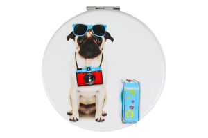 Дзеркало з песиком кругле в асортименті 986274