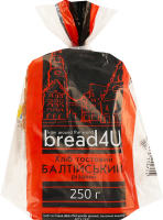 Хлеб половинка в нарезке тостовый Балтийский Bread4U м/у 250г