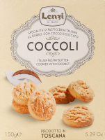 Печиво здобне тосканське з кокосовою стружкою Coccoli Lenzi к/у 150г