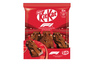 Шоколад молочный с начинкой из какао рисовыми криспами печеньем и кусочками вафель Racing cars Kit Kat м/у 6х11г