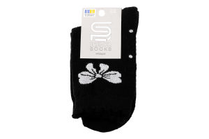 Шкарпетки жіночі махра з фістонами та бантиками класичні р.23-25 Premier Socks