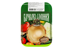 Чеснок маринованный Бочковые соленья ПП Діана-М лоток 450г