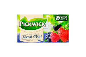 Чай черный ароматизированный с кусочками лесных ягод Forest Fruit Pickwick к/у 20х1.5г