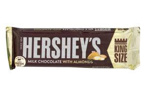 HERSHEY'S King Size Milk Chocolate with Almonds Bar, 2.6 oz