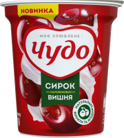 Творожок 5% взбитый Вишня Чудо ст 170г