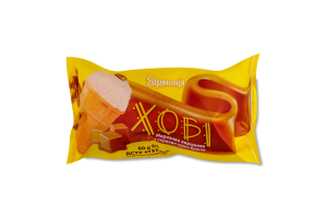 Морозиво 10% вершкове з сиропом крем-брюле у вафельному стаканчику Хобі Гармонія м/у 60г
