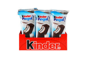 Пирожное бисквитное с шоколадом и молочной и какао начинкой Pingui Kinder м/у 30г