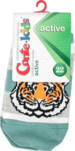 Шкарпетки дит. ACTIVE (ультракороткі) 17С-87СП, р.22, 332 сіро-бірюзовий