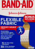 Band-Aid Flexible Fabric Adhesive Bandages - 39 CT