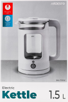 Електрочайник 1,5л білий скло/пластик 1350Вт Ardesto