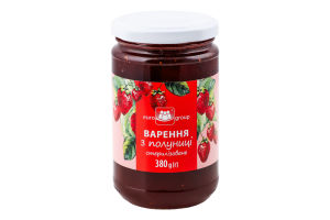 Варення з полуниці стерилізоване Euro Group с/б 380г