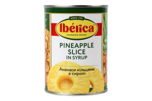 Ананаси кільцями в сиропі Iberica з/б 565г