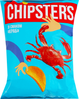 Чипсы картофельные Краб Chipster's м/у 60г