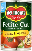 Del Monte Petite Cut Diced Tomatoes with Zesty Jalapenos
