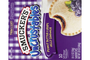 Smucker's Uncrustables Peanut Butter & Grape Jelly Sandwich - 10 CT