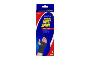 CareOne Adjustable Wrist Splint One Size - Left Wrist