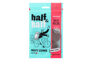 Ласощі для дорослих собак з яловичиною Meaty coins Premium Half&Half д/п 100г