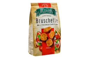 Брускетты со вкусом пиццы хлебные запеченные Maretti м/у 70г