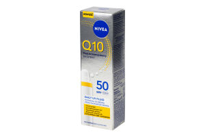 Флюид дневной SPF50 Тройная защита от морщин Q10 Эксперт Nivea 40мл