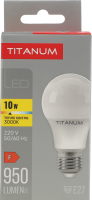 Лампа светодиодная 10W 950lm E27 3000К №TLA6010273 Titanum 1шт