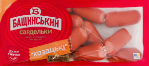 Сардельки варёные Казацкие Бащинський 1с кг