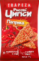 Чипси з бурого рису Паприка Trapeza м/у 60г