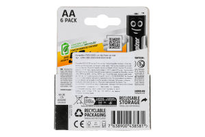 Батарейка АА 1.5V LR6 Alkaline Power Energizer 6шт