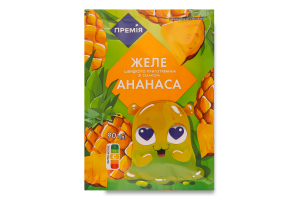 Желе быстрого приготовления со вкусом ананаса Премія м/у 90г