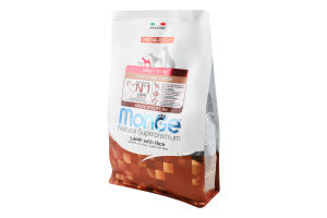 Корм сухой полнорационный для щенков мелких пород с ягненком и рисом Monoprotein Natural superpremium Monge м/у 800г