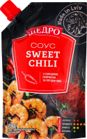 Соус со сладкой паприкой и перцем чили пастеризованный Sweet chili Щедро д/п 200г