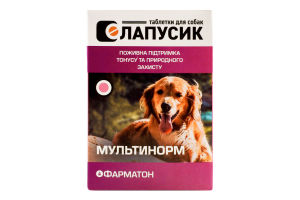 Добавка харчова д/котів та собак Мультинорм Загальнозміцнюючий комплекс 50таблеток Фарматон