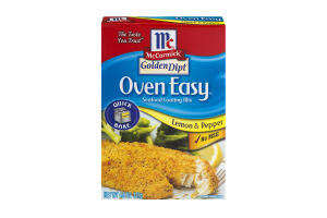 McCormick Golden Dipt Oven Easy Seafood Coating Mix Lemon & Pepper