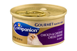 Companion Gourmet Food For Cats Chicken & Cheddar Cheese Dinner
