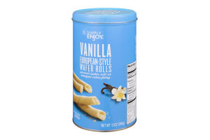 Ahold Simply Enjoy European-Style Wafer Rolls Vanilla