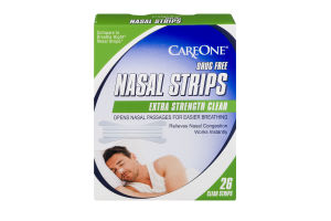 CareOne Nasal Strips Extra Strength Clear - 26 CT