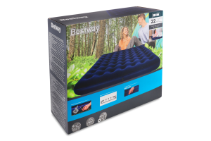 Матрас надувной флоковый 203х185х22см №67004N Bestway 1шт