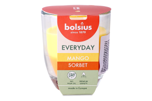 Свічка Bolsius Сорбет з манго аром у склі 80/70мм