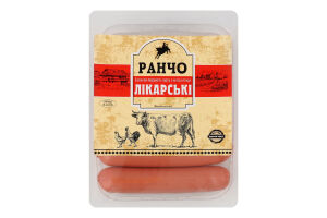 Сосиски из мяса птицы Докторские Ранчо лоток 285г