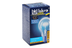 Лампа накаливания термостойкая 100W E27 1360lm 2800К №Б 230-100-TS-A55 Специальная Іскра 1шт