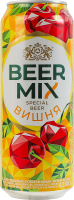 Пиво спеціальне 0.5л 2.5% пастеризоване Вишня BeerMix з/б