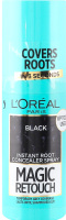 Спрей тонуючий для миттєвого маскування сивих коренів волосся Black Magic Retouch L'Oreal Paris 75мл