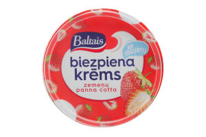 Крем сирний Baltais з йогурт полуниця пана-кота 4%