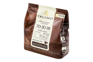 Шоколад 70.5% темный Dark callets Callebaut м/у 0.4кг